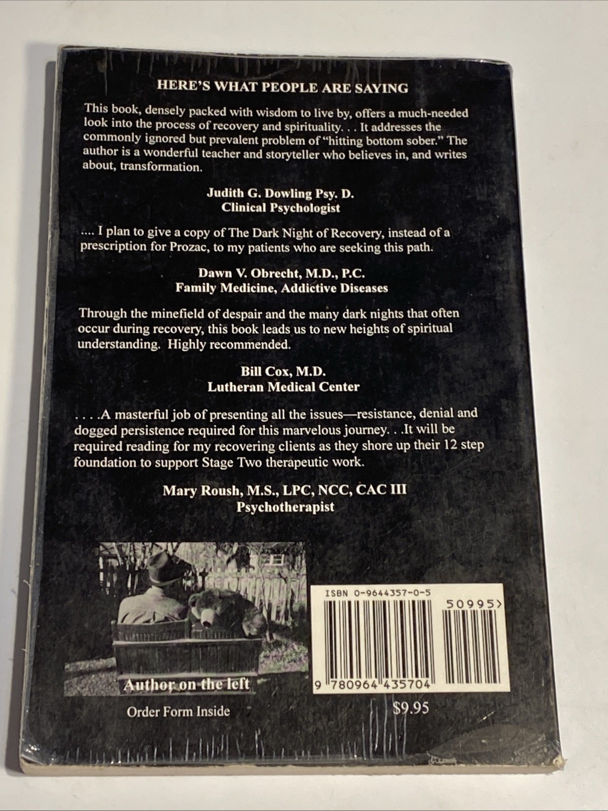 The Dark Night of Recovery: A Journey to Freedom – Paperback,Edward Bear-signed