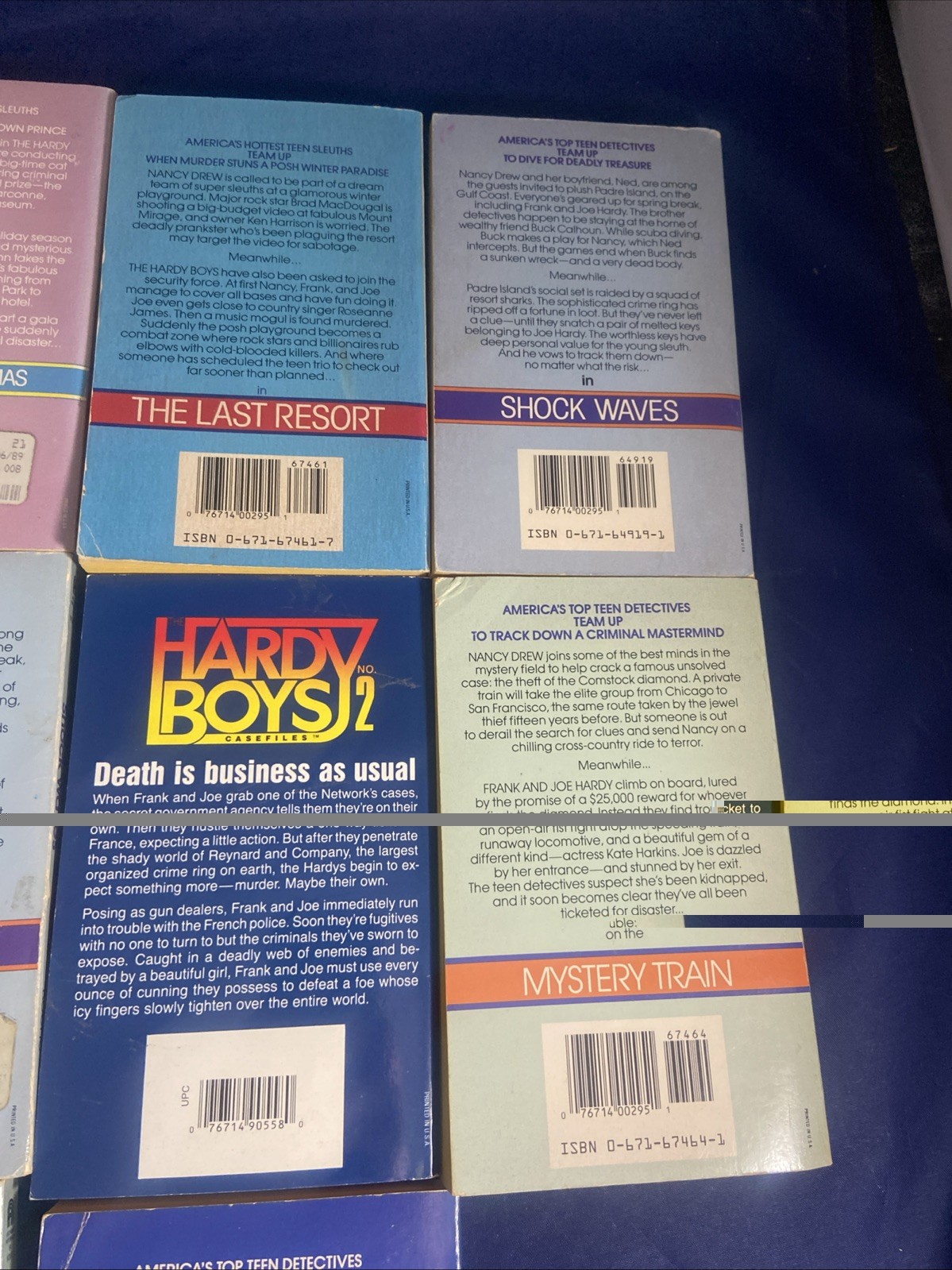 Lot 10 Nancy Drew and Hardy Boys Super Mystery PB books 1990s Carolyn Keene