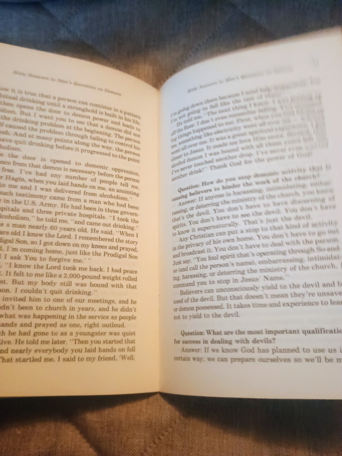 Bible Answers to Man’s Questions on Demons Kenneth Hagin Christian RHEMA
