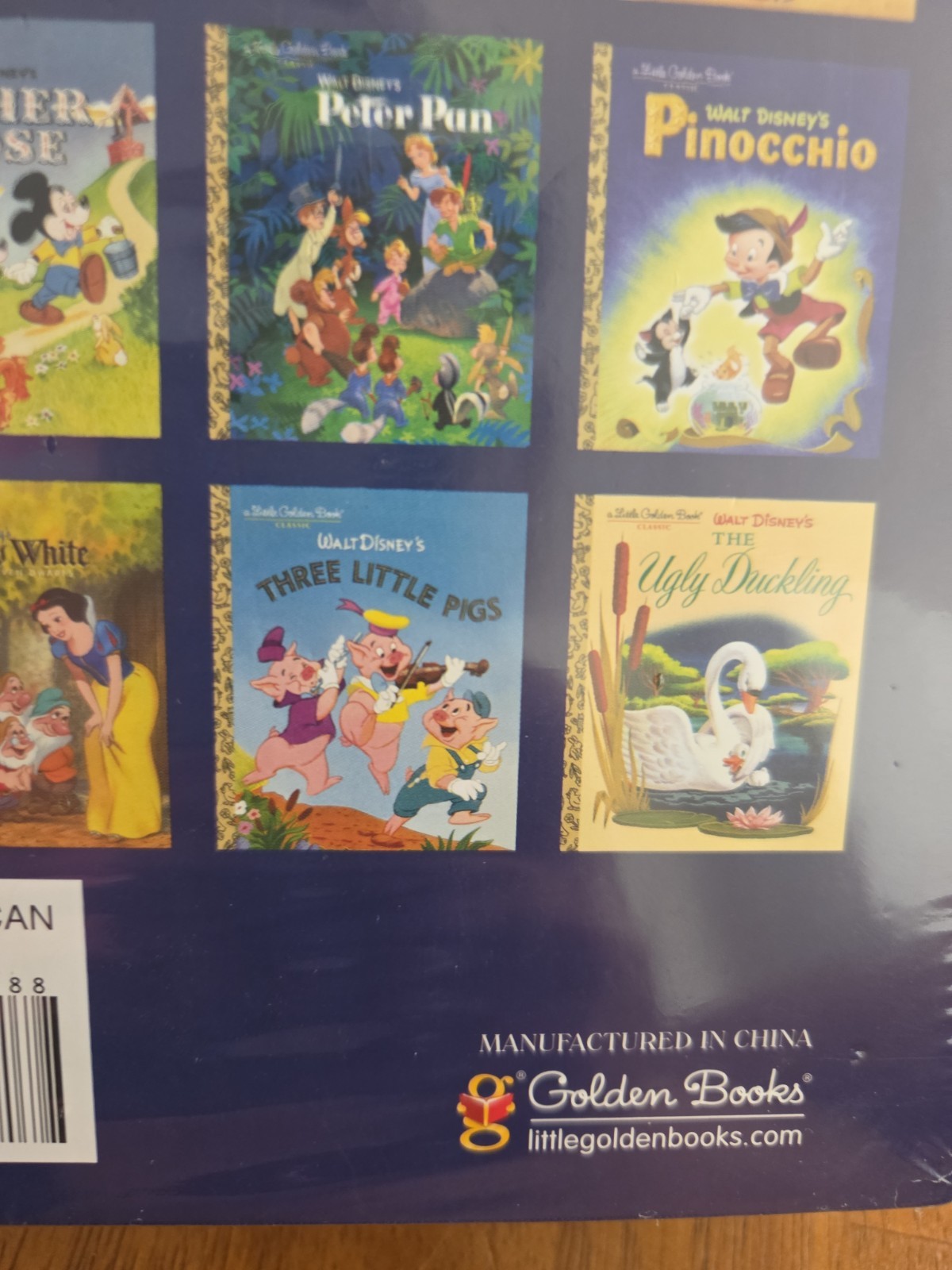 Disney Classic 12 Little Golden Picture Books Box Set, Hardcover NEW Sealed