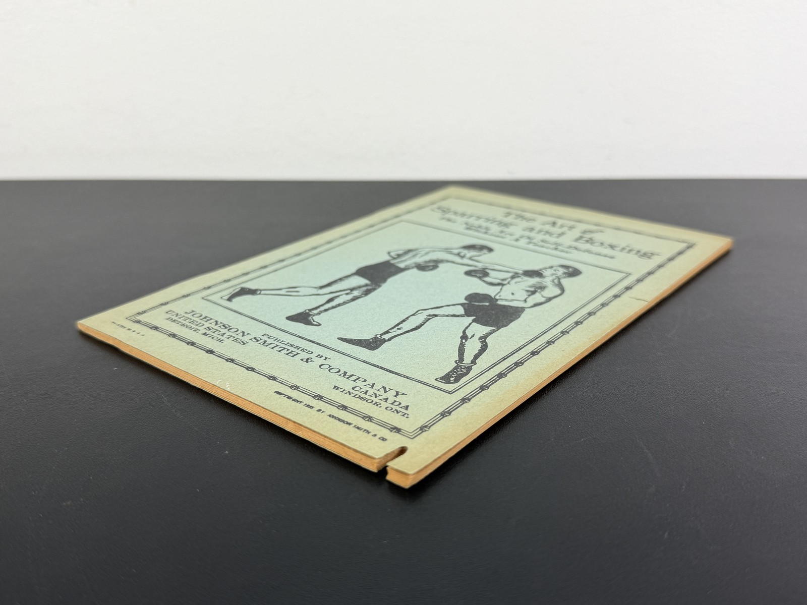 Vintage 1935 The Art of Sparring & Boxing Self-Defense Manual Booklet Johnson