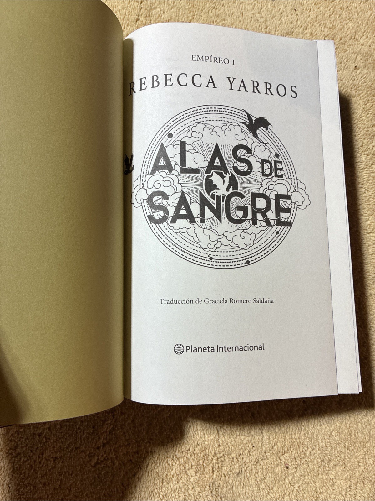 Fourth Wing Spanish Alas de Sangre Special Deluxe Edition Digitally Signed