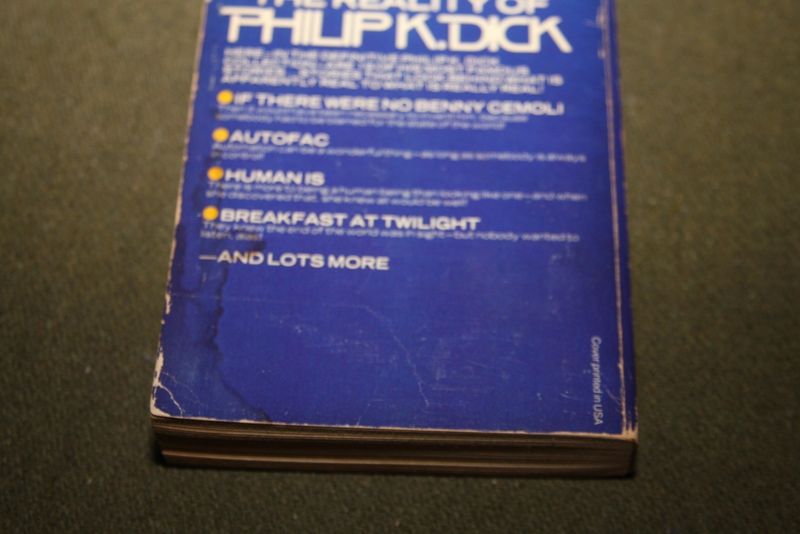 The Best of Philip K. Dick 1978 PB 2nd Print Ballantine Del Rey SF