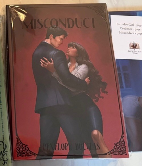 Penelope Douglas Misconduct Hardcover books for days crate
