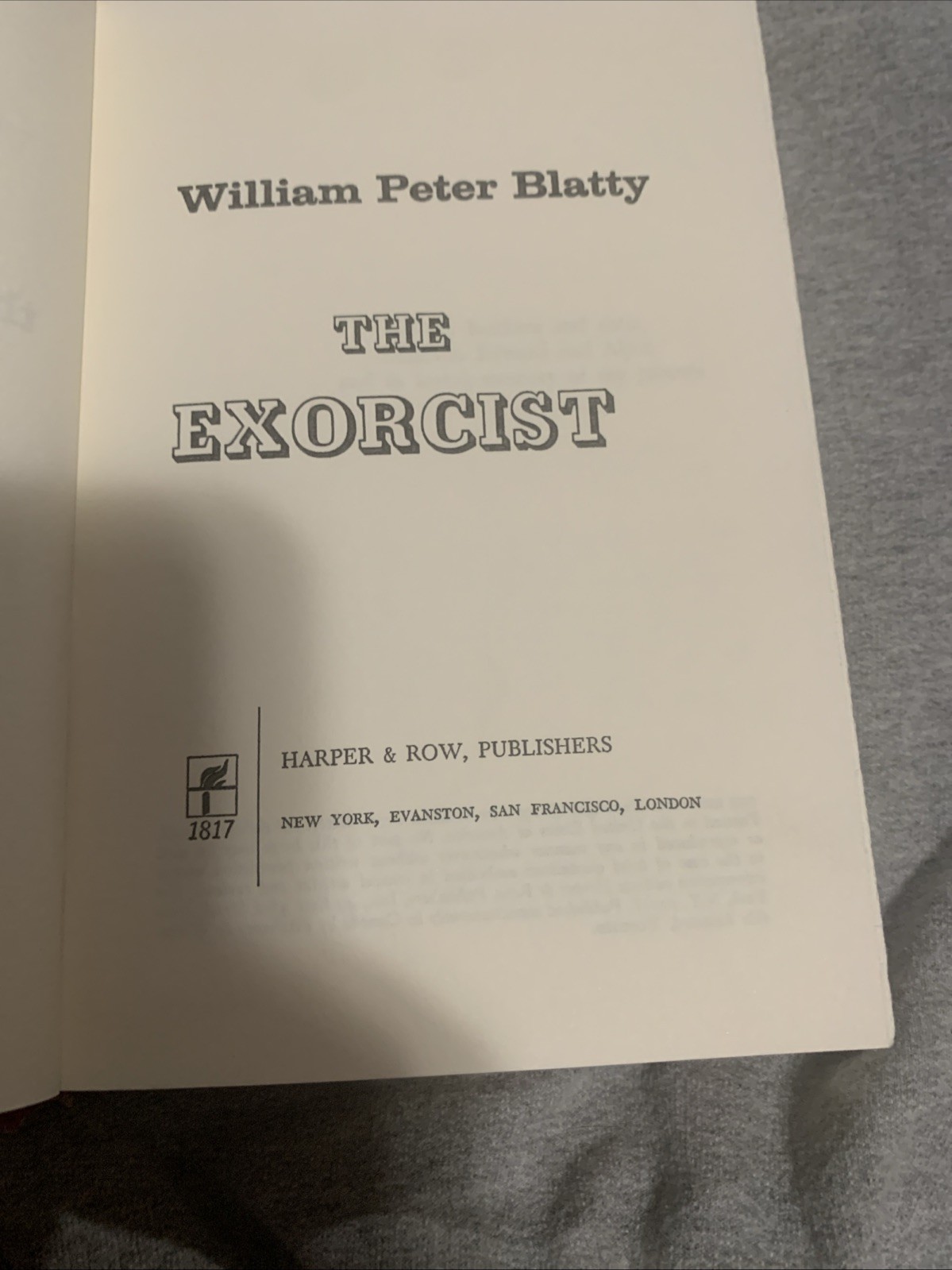 The Exorcist William Peter Blatty 1971 Hardcover Dust Jacket Book Club Edition