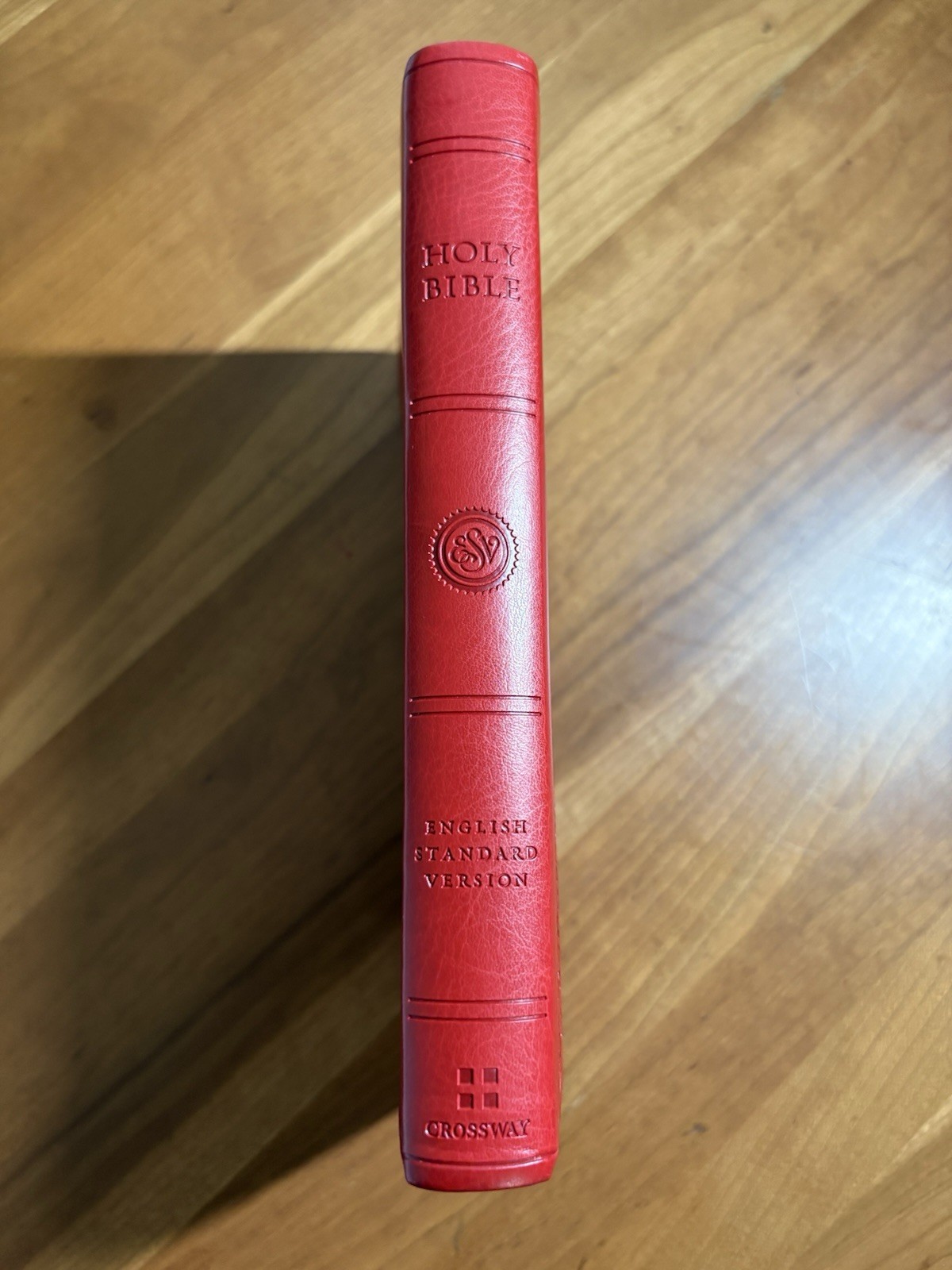 Crossway The Holy Bible ESV English Standard Version Faux Leather Red Cover