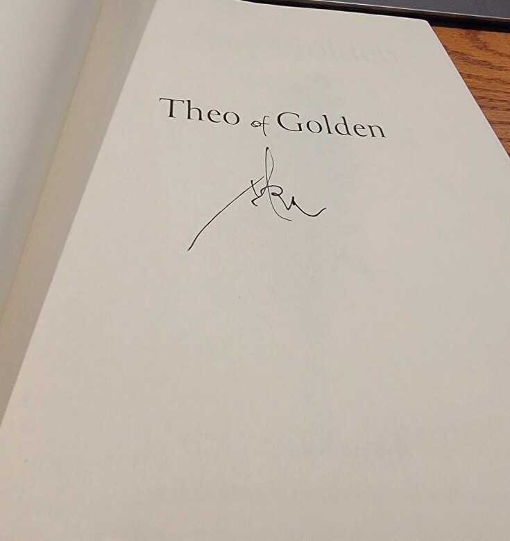 Theo of Golden By Allen Levi SIGNED HARDCOVER