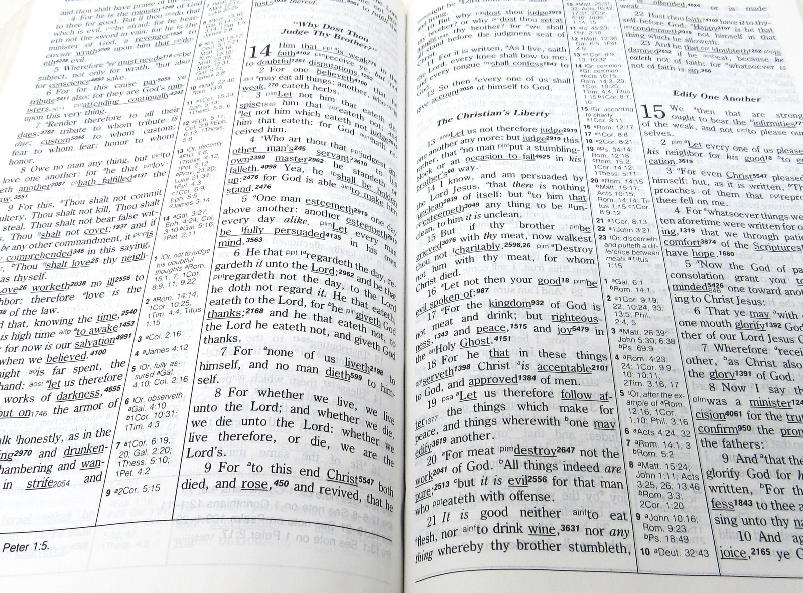Key Word Study Bible KJV King James Red Leather 1991 AMG Publishers GC Free Ship