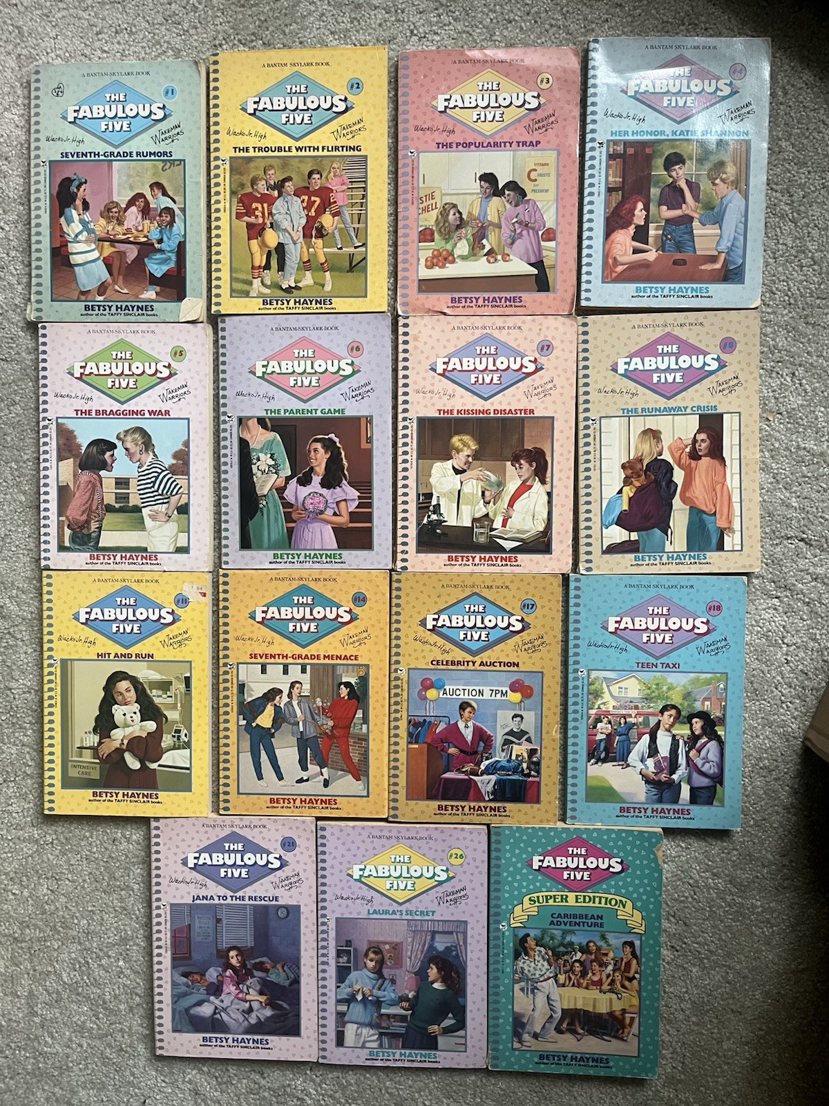 The Fabulous Five Betsy Haynes Lot Of 15 Paperbacks