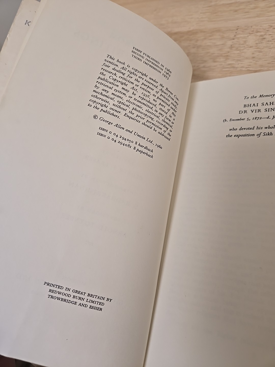 SACRED WRITINGS OF THE SIKHS (UNESCO COLLECTION OF By T. Singh