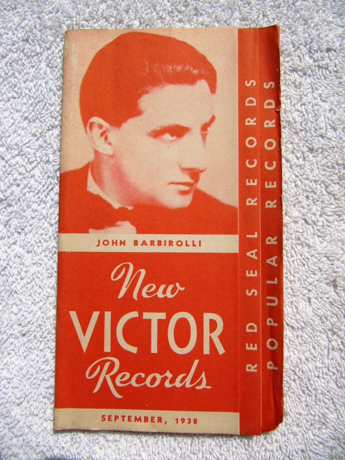 September 1938 NEW VICTOR RECORDS Supplement John Barbirolli RECORD CATALOG