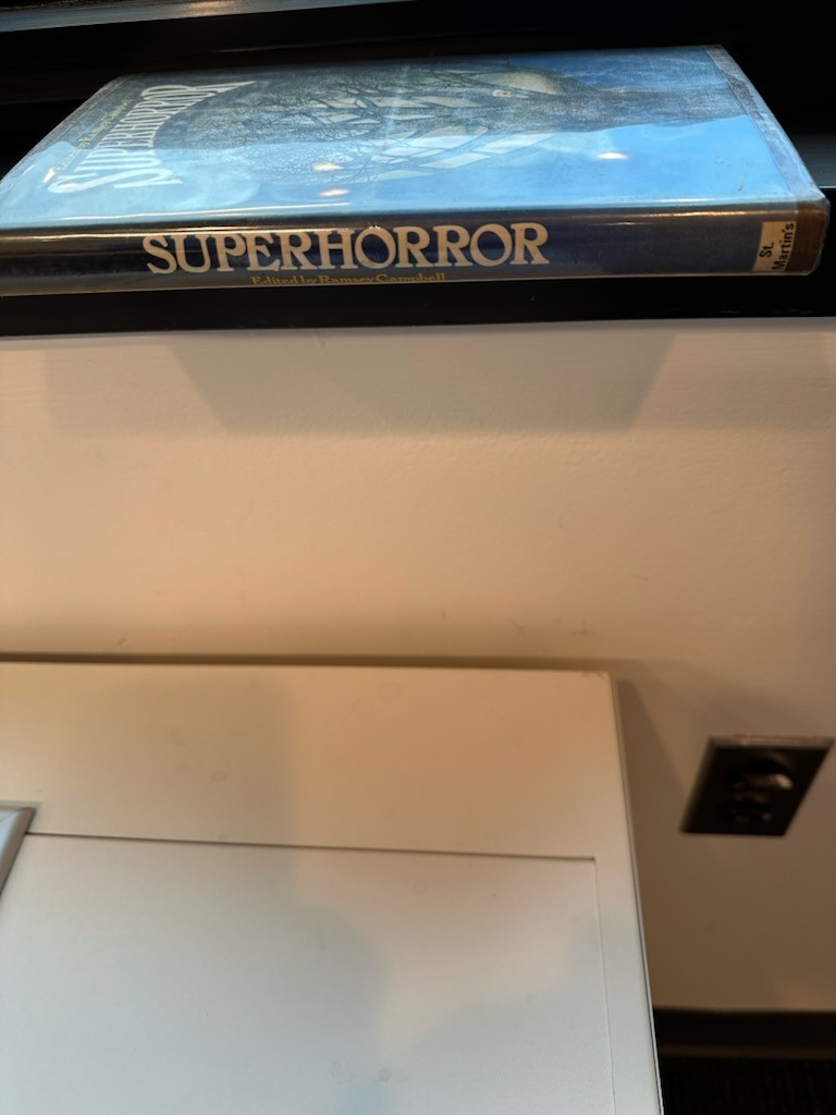 SUPERHORROR Hardcover, Ramsey Campbell, St. Martin’s Press, 1976, VG Excellent