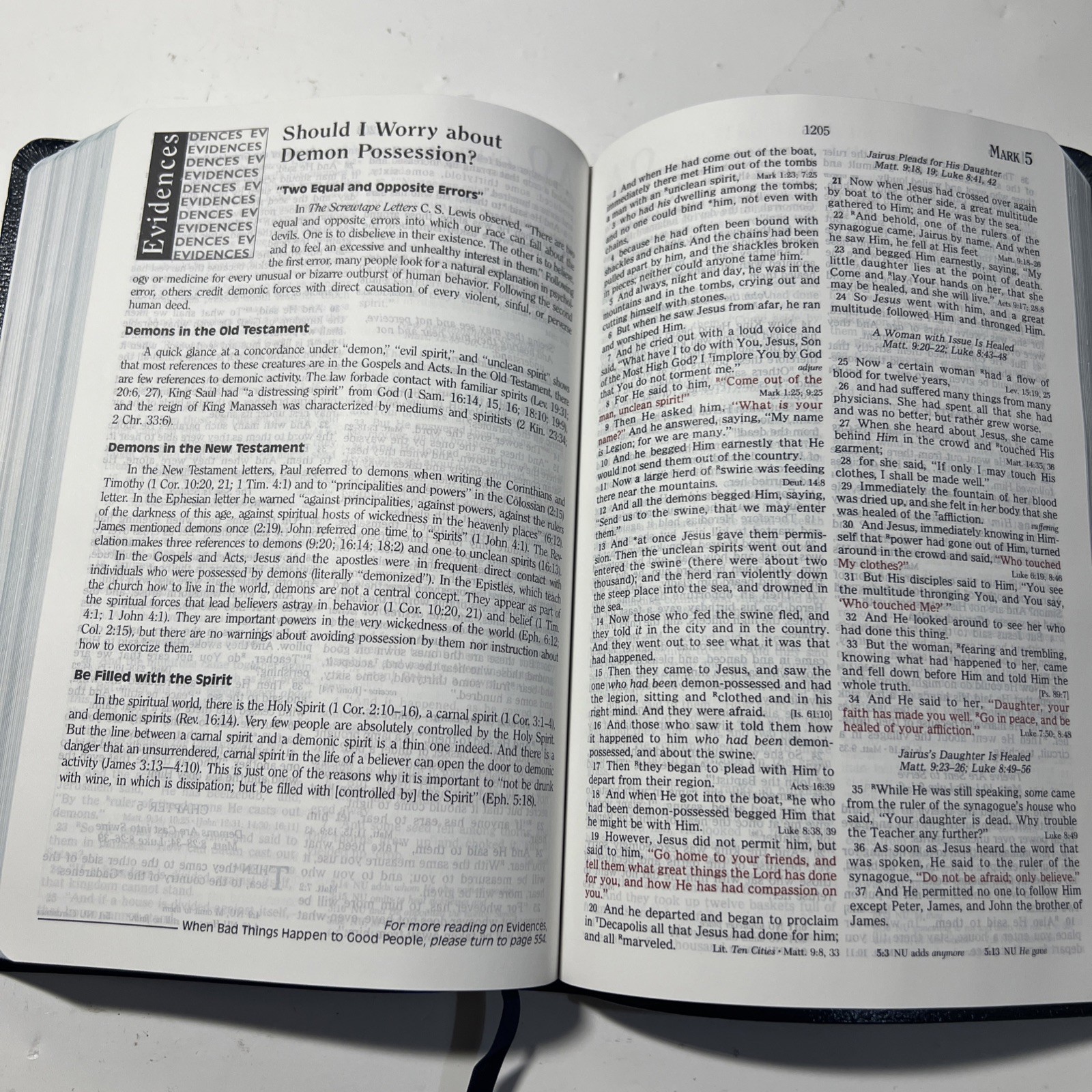 PROPHECY STUDY BIBLE NKJV NELSON 1465B GENUINE BONDED LEATHER JOHN HAGEE VG