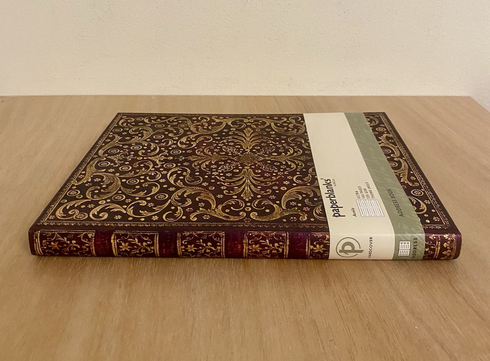 Aurelia Ultra Hardcover Address Book by Paperblanks 144 pages Thumb Index NEW
