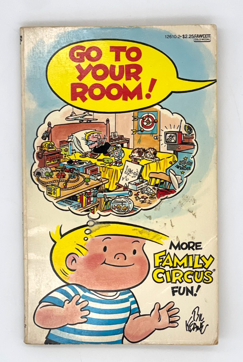 FAMILY CIRCUS „Go to Your Room“ (1982) Bill Keane Cartoon Paperback 125 pages