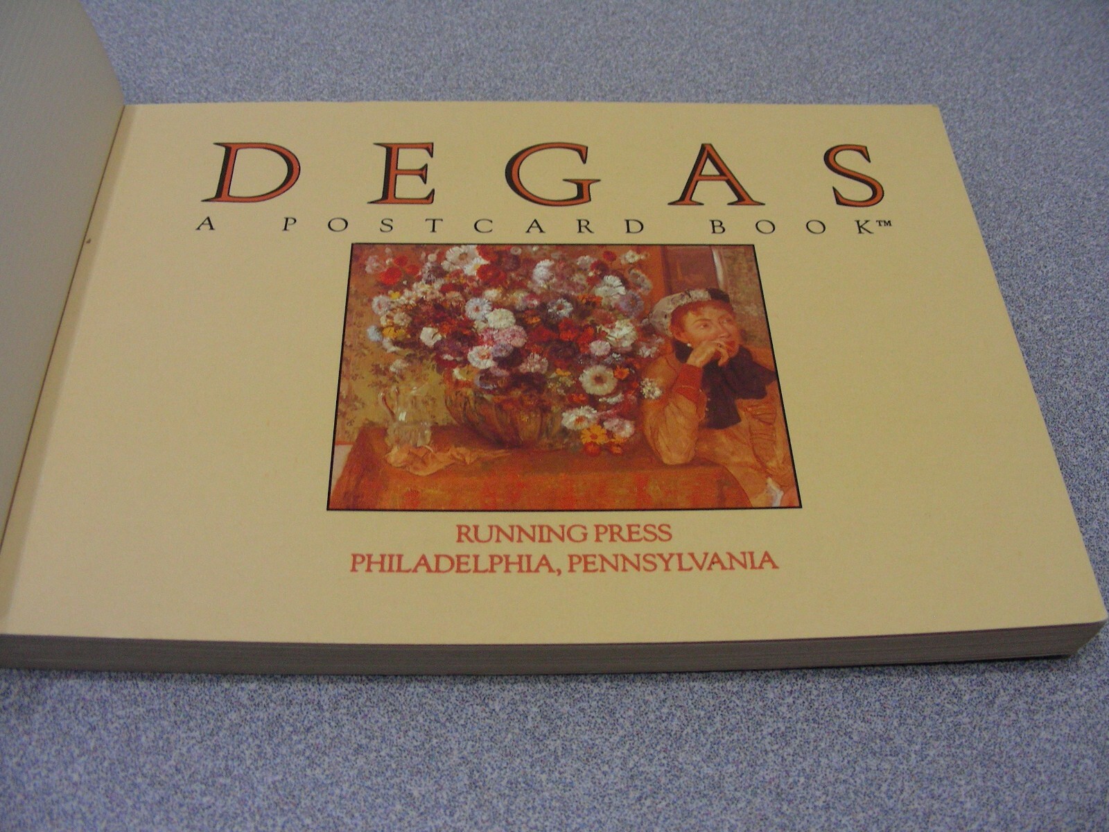 DEGAS – A POSTCARD BOOK – Vintage 1989 Postcard Book (Only 23 of 30 Postcards)