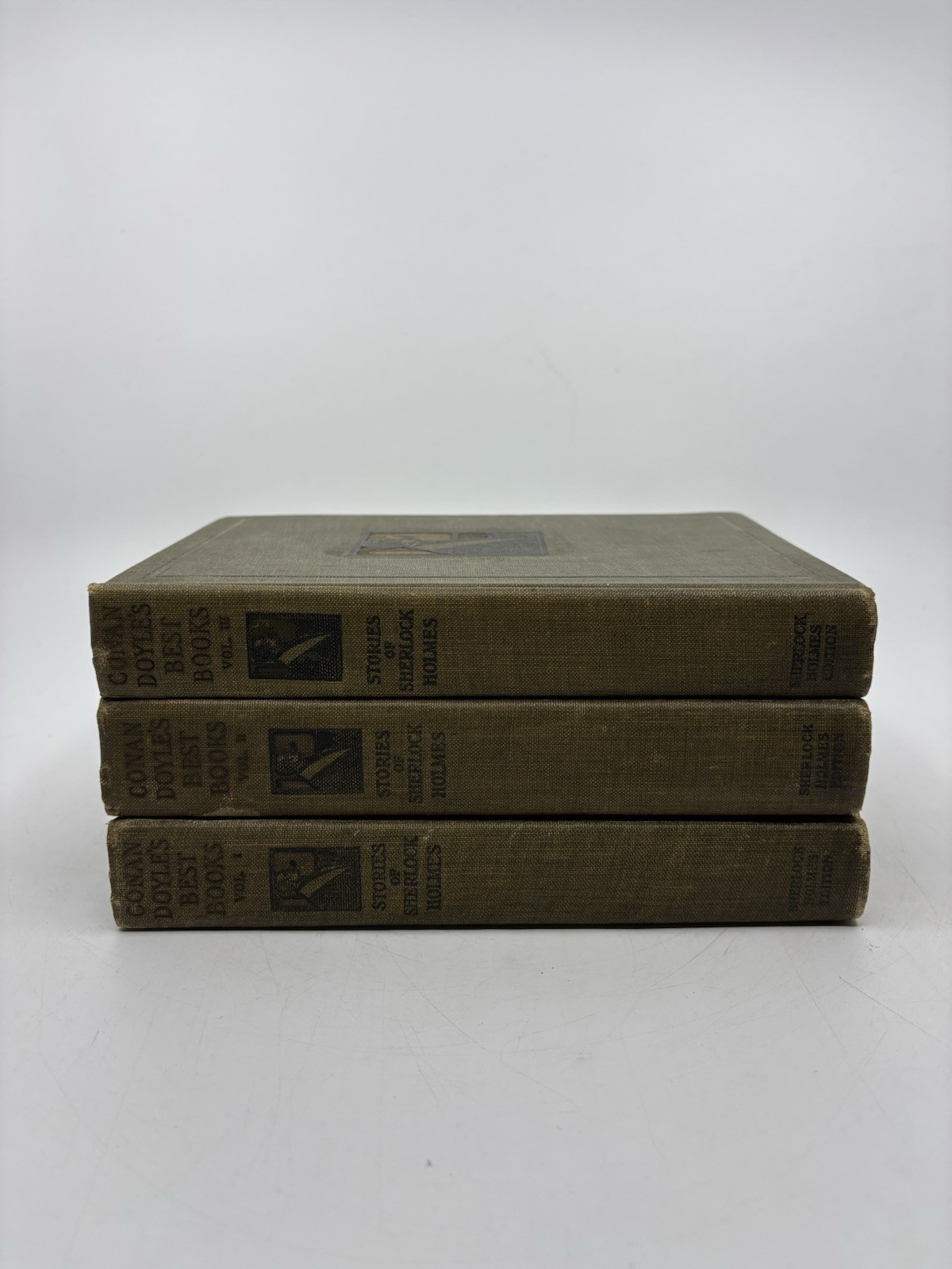 Conan Doyle’s Best Books 3‑Vol Sherlock Holmes Set P.F. Collier Illustrated
