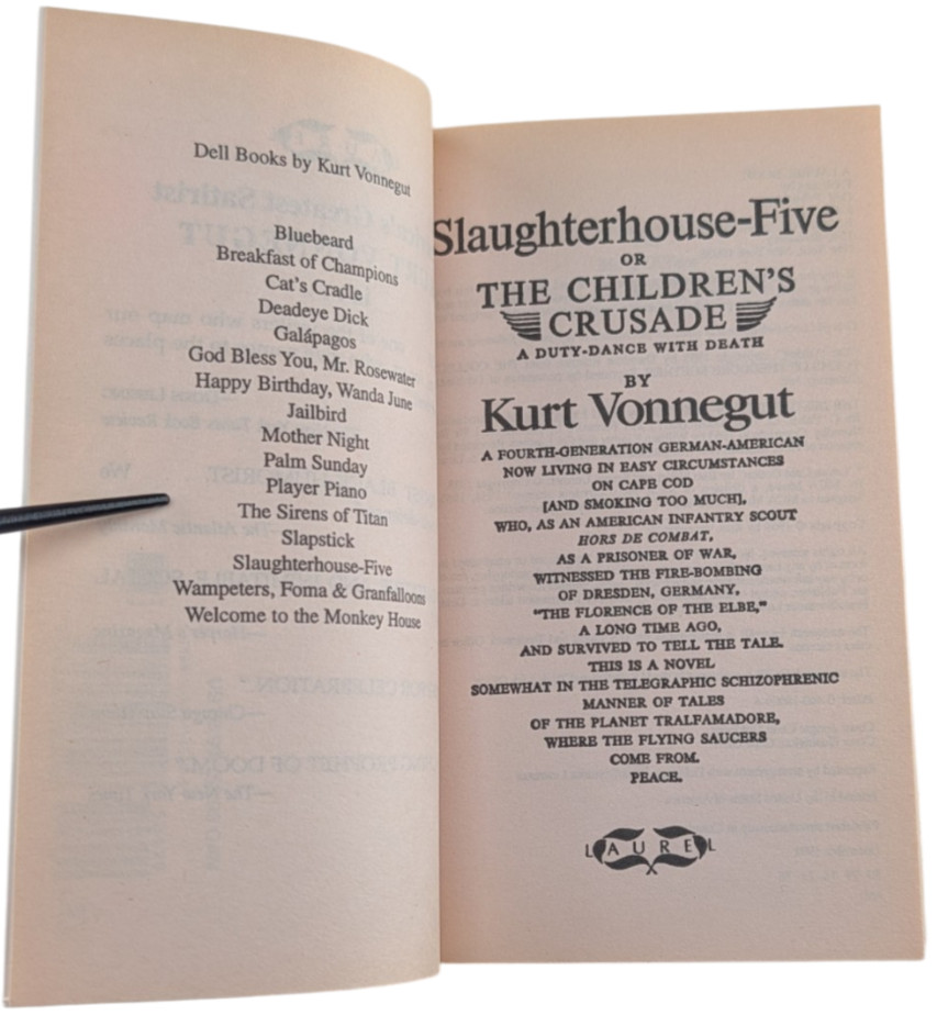 Kurt Vonnegut Lot 4 Paperbacks Cat’s Cradle Palm Sunday Sirens Slaughterhouse