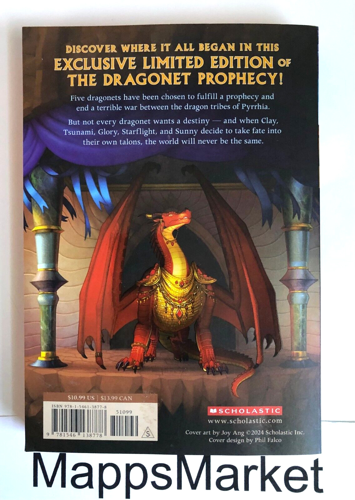 SIGNED The Dragonet Prophecy (Wings of Fire 1) Tui T. Sutherland LIMITED EDITION