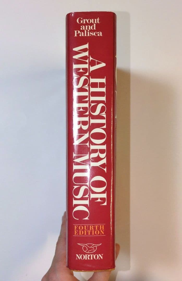 A History of Western Music 4th Ed Donald Jay Grout W.W. Norton Hardcover 6.7in x