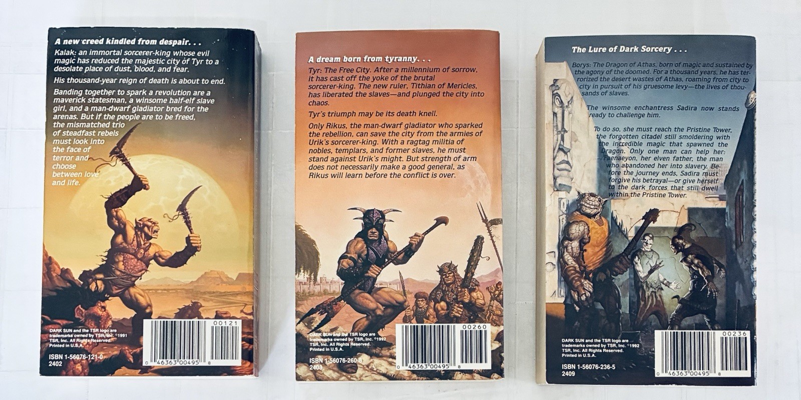 Dark Sun Prism Pentad Books 1 2 3 Paperback Troy Denning WIZARDS OF THE COAST