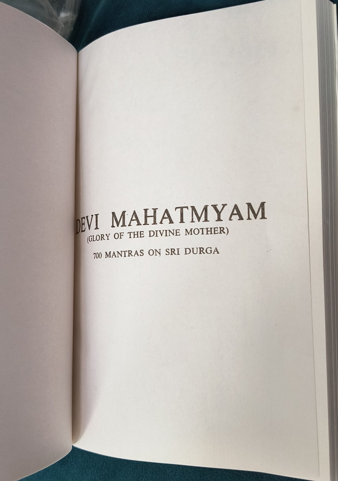 Devi Mahatmyam Sri Ramakrishna Math PB Stored WELL