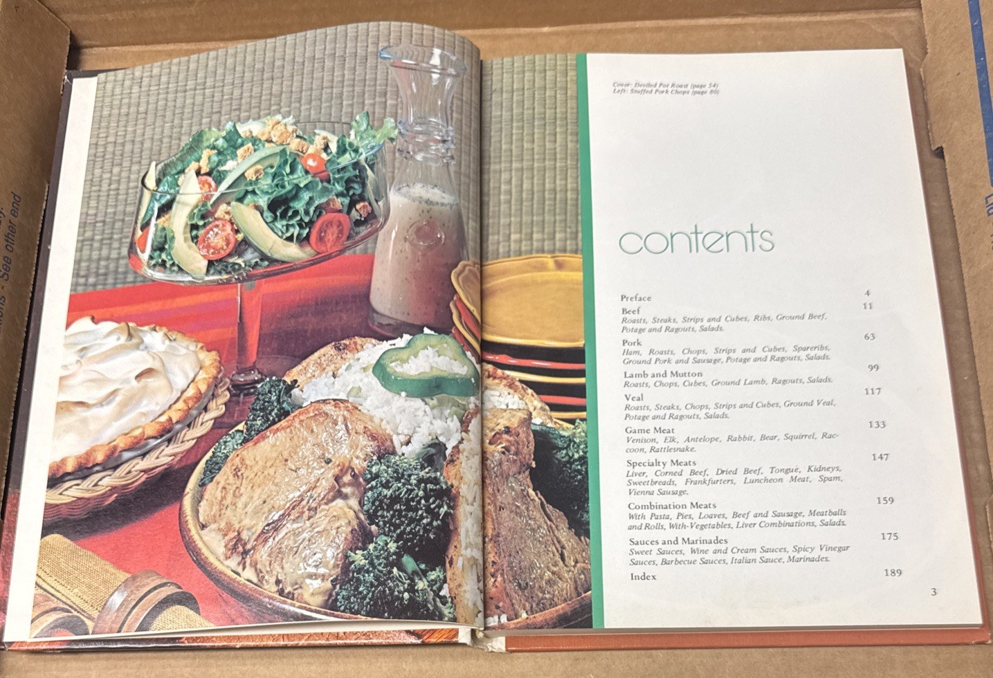 Southern Living : The Meats Cookbook (1975, Hardcover, GOOD, VINTAGE)