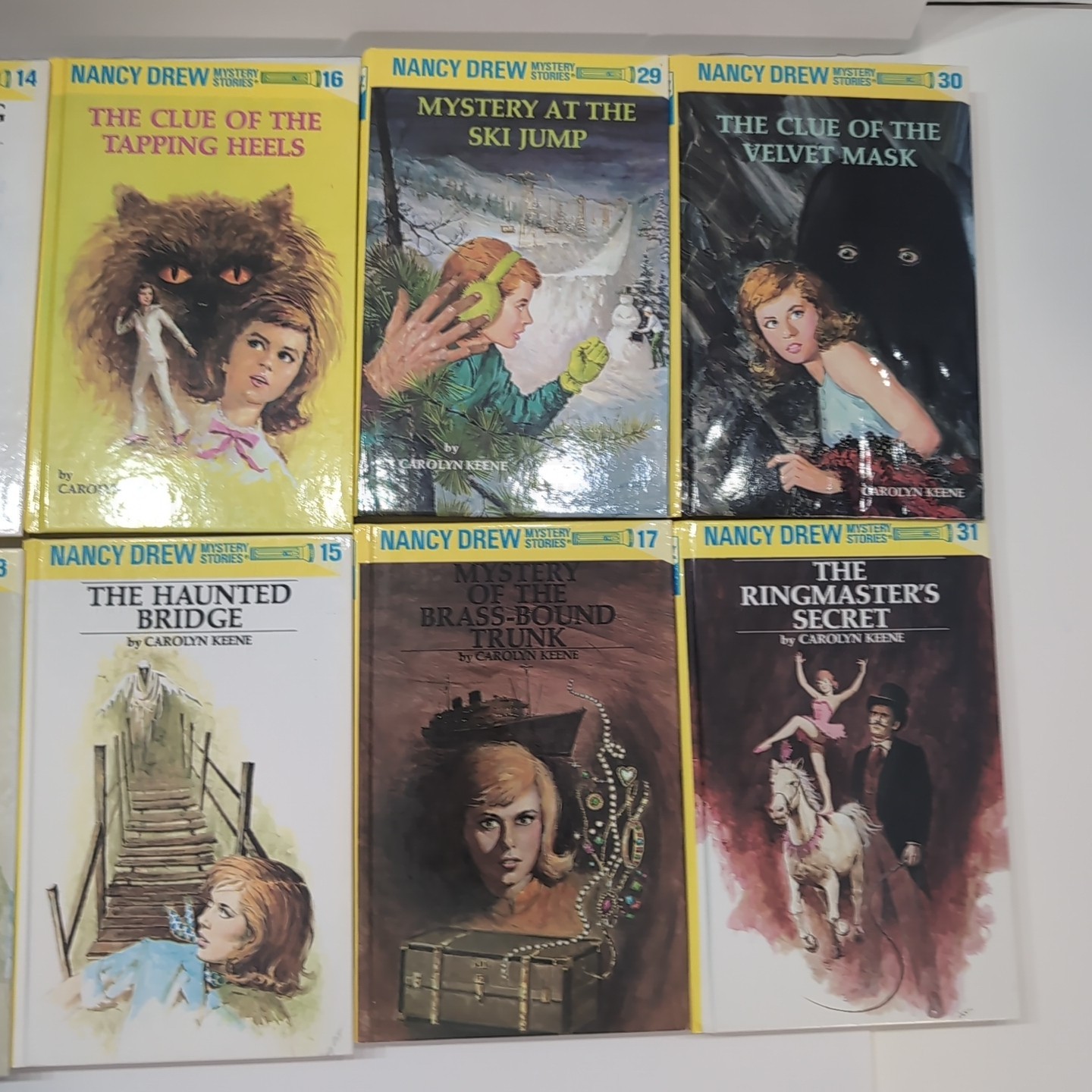 Lot of Nancy Drew Flashlight Series Books Carolyn Keene HARDCOVERS Lot Of 22 G+