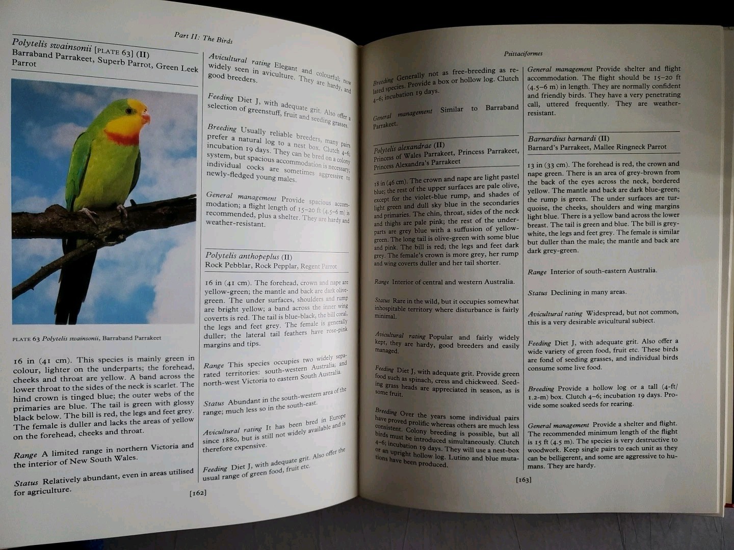 The Handbook of Aviculture Frank Woolham 1987 Bird Keeping Hardcover