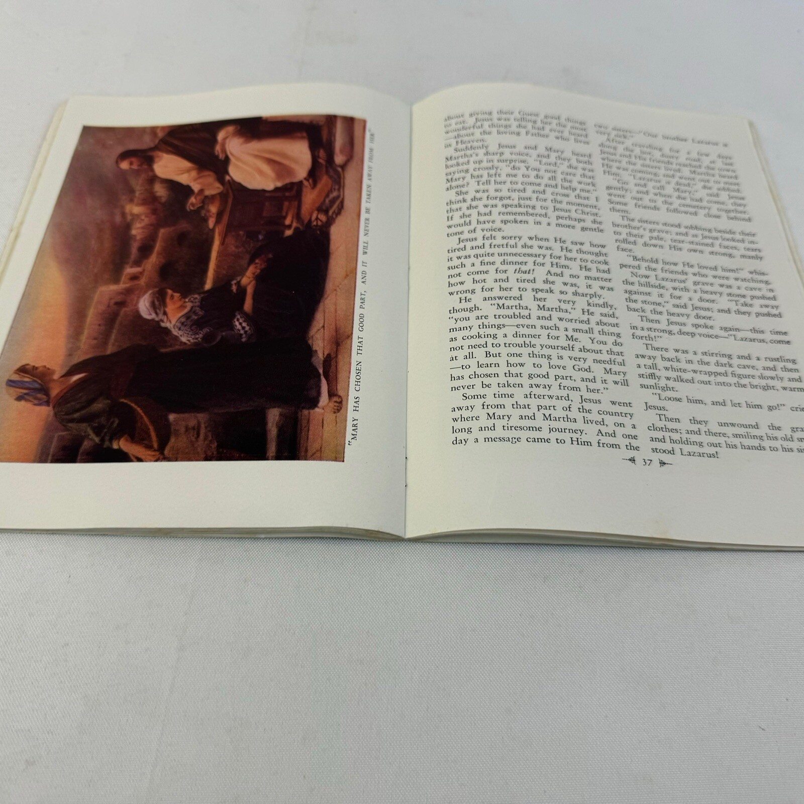 Vtg 1937 Stories of Jesus Illustrated Booklet, 64 Pages, Christian Collectible