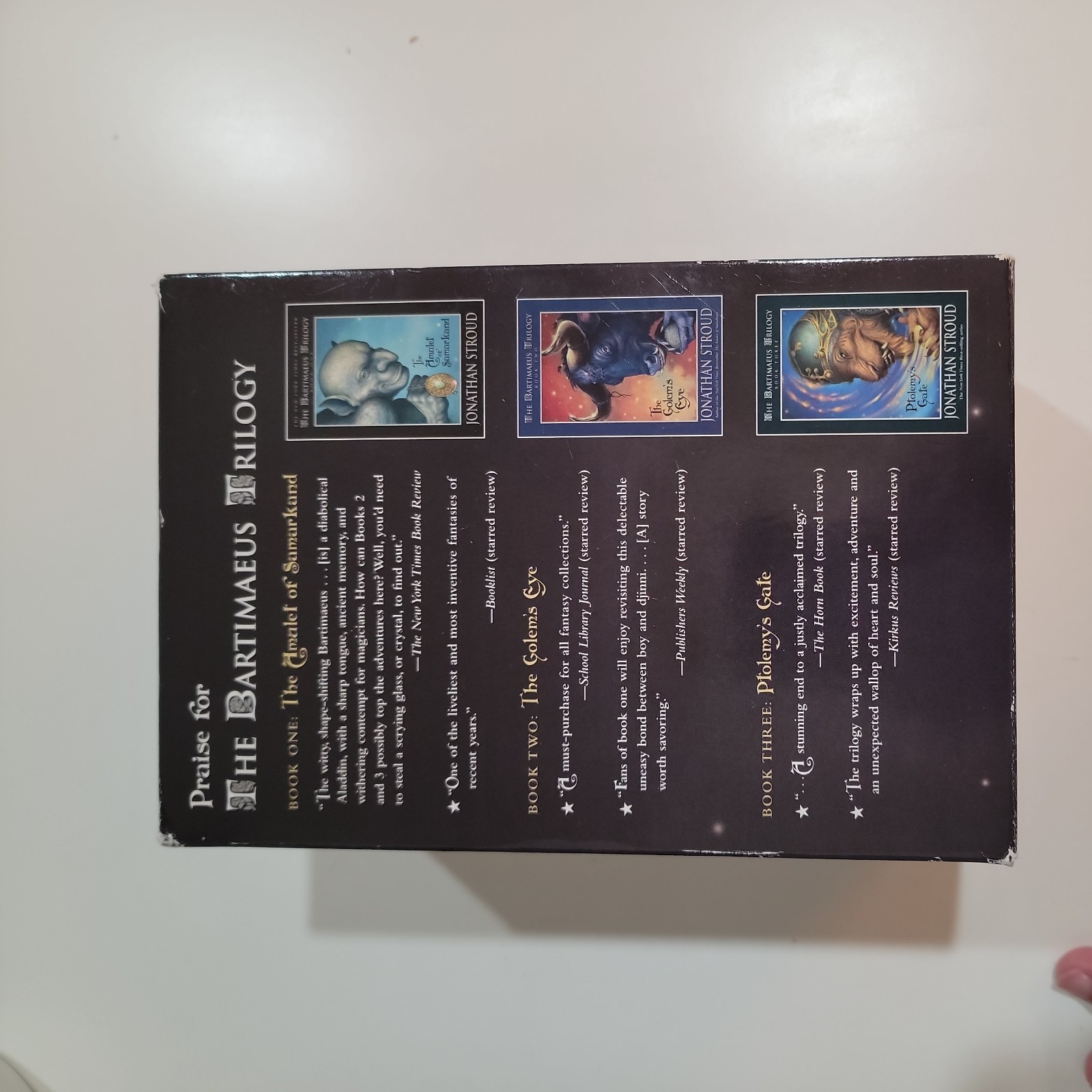 The Bartimaeus Trilogy 3 Book Box Set Paperback Jonathan Stroud – GOOD