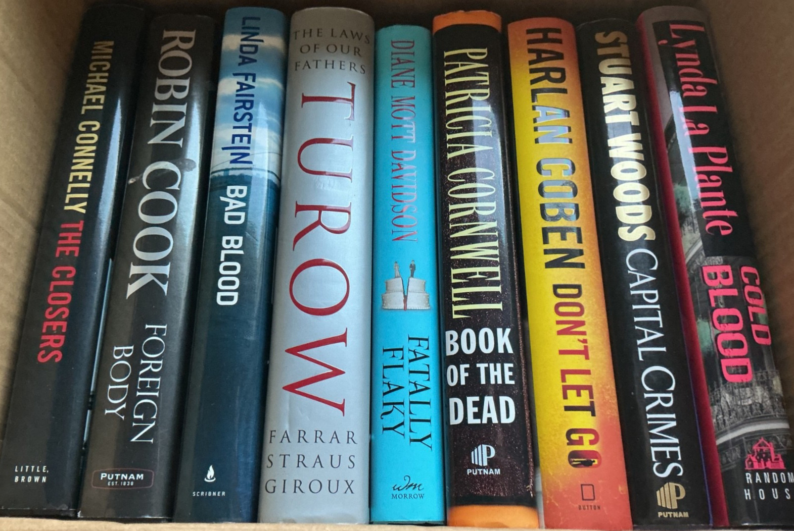 Lot of 9 CRIME NOVELS-Various Authors-Hardcover*See description for titles VGC