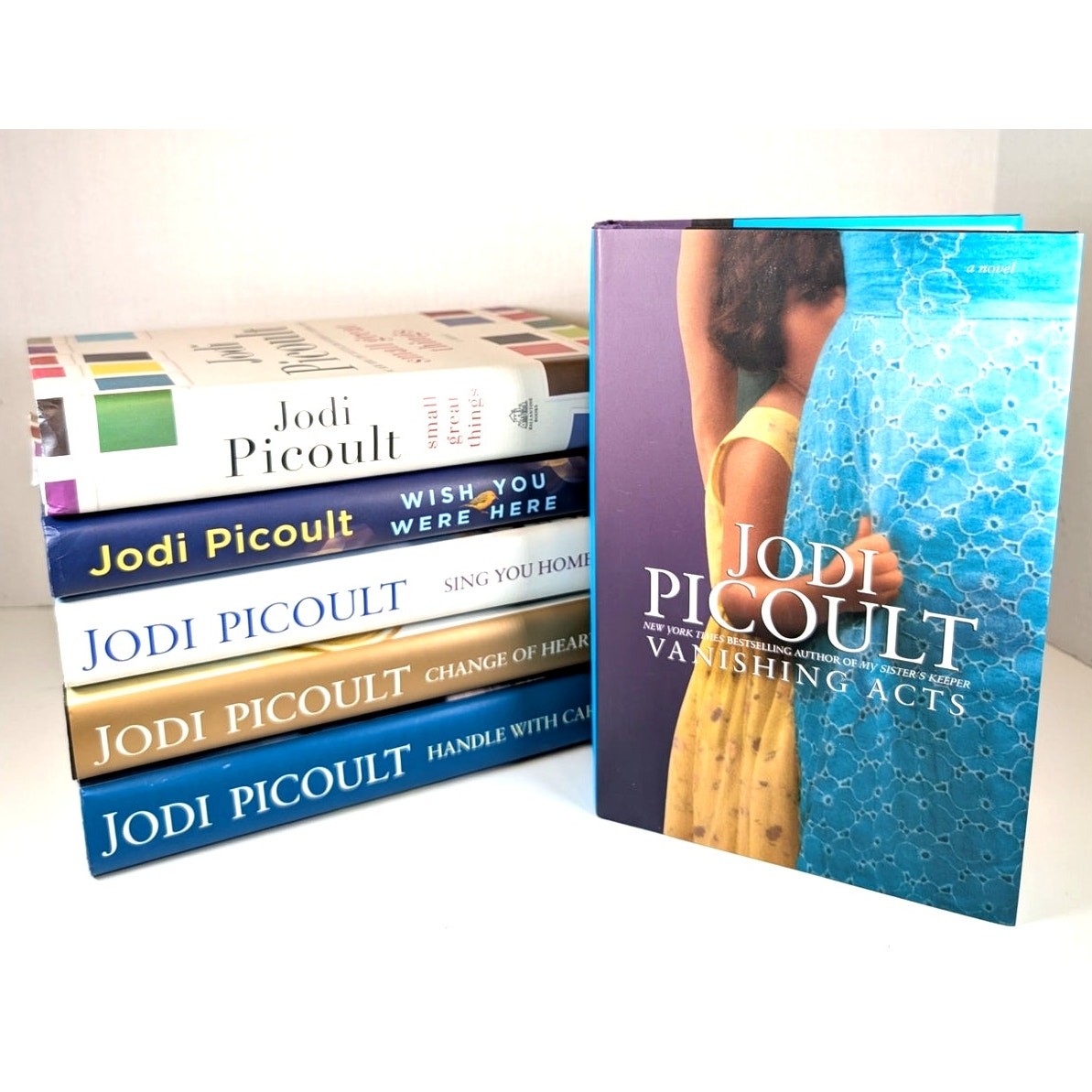 Lot of 6 JODI PICOULT Novels Books Series Hardcover/Dust Jacket (CD included)