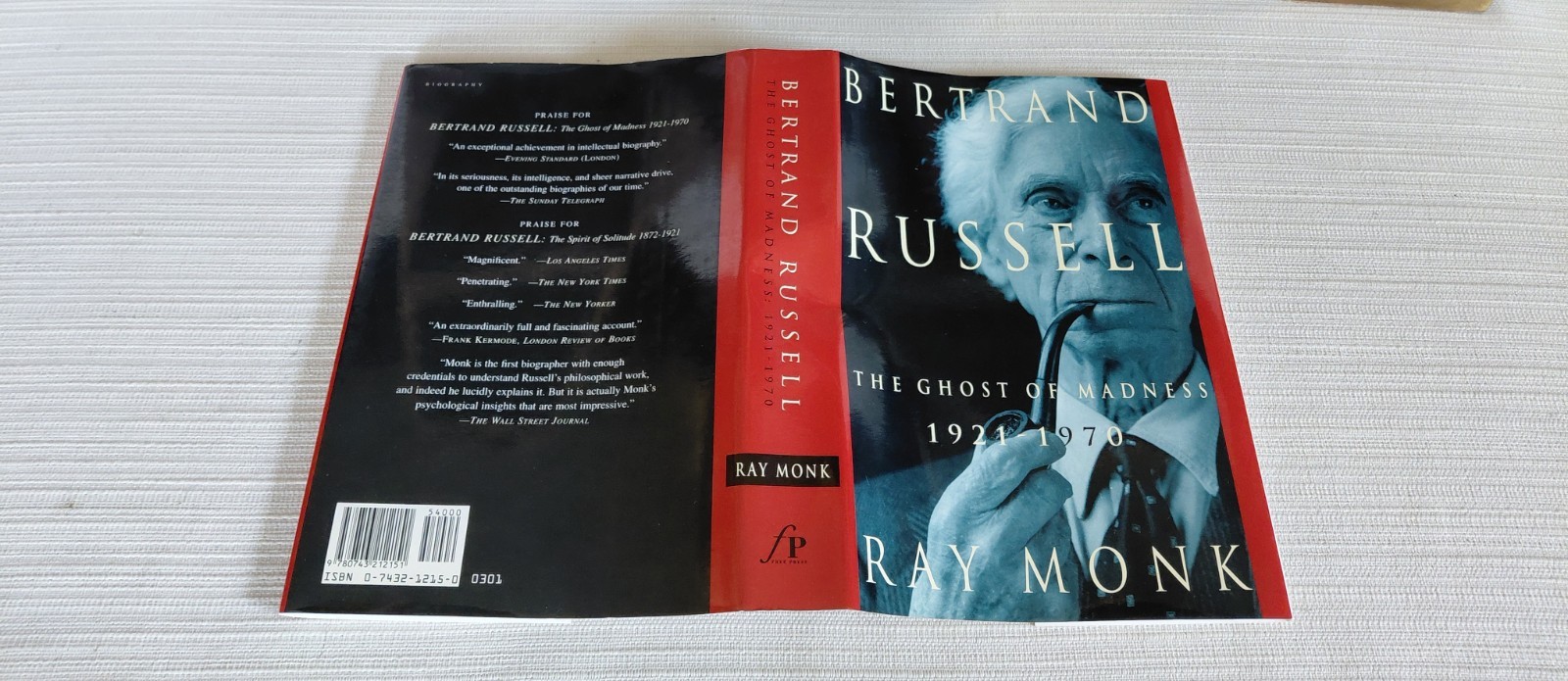 BERTRAND RUSSELL IN TWO VOLUMES: ONE 1872-1921 AND TWO 1921-1970 BY RAY MONK VG