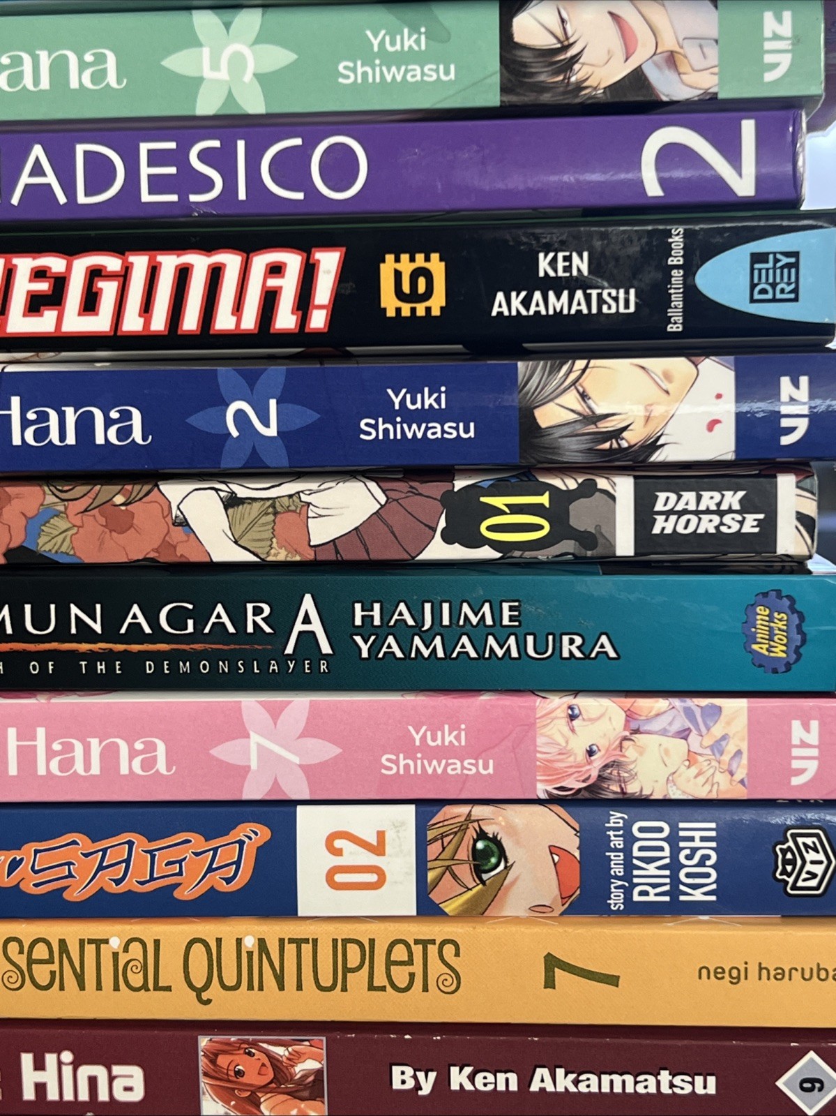 Manga Anime Graphic Collection Lot Of 21 Assorted Titles Volumes Akamatsu Yamada