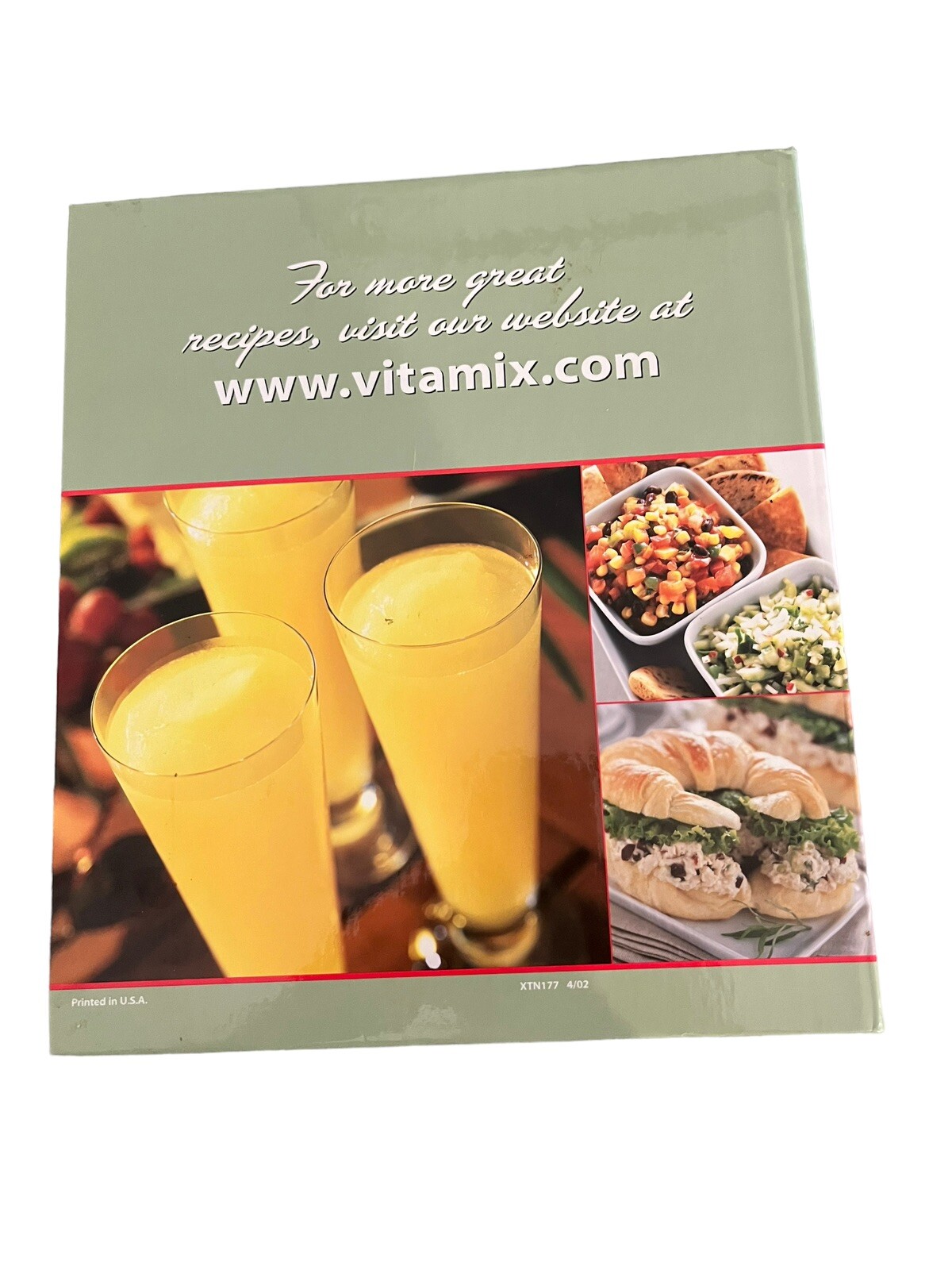 VTG 2002 Vita Mix Recipes For Better Living Hardcover Binder & Owner’s Manual