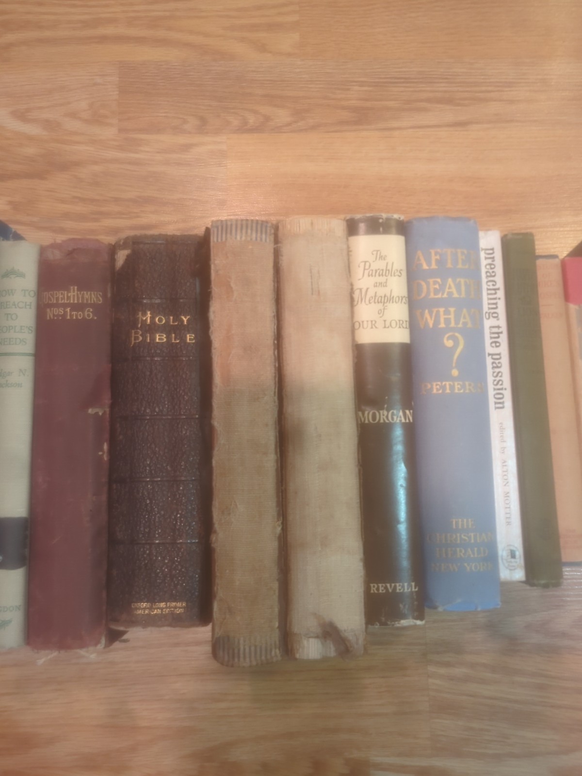 Vintage Lot 27 Christian Sermons Bible Study Commentary Hymnals Pastor’s Library