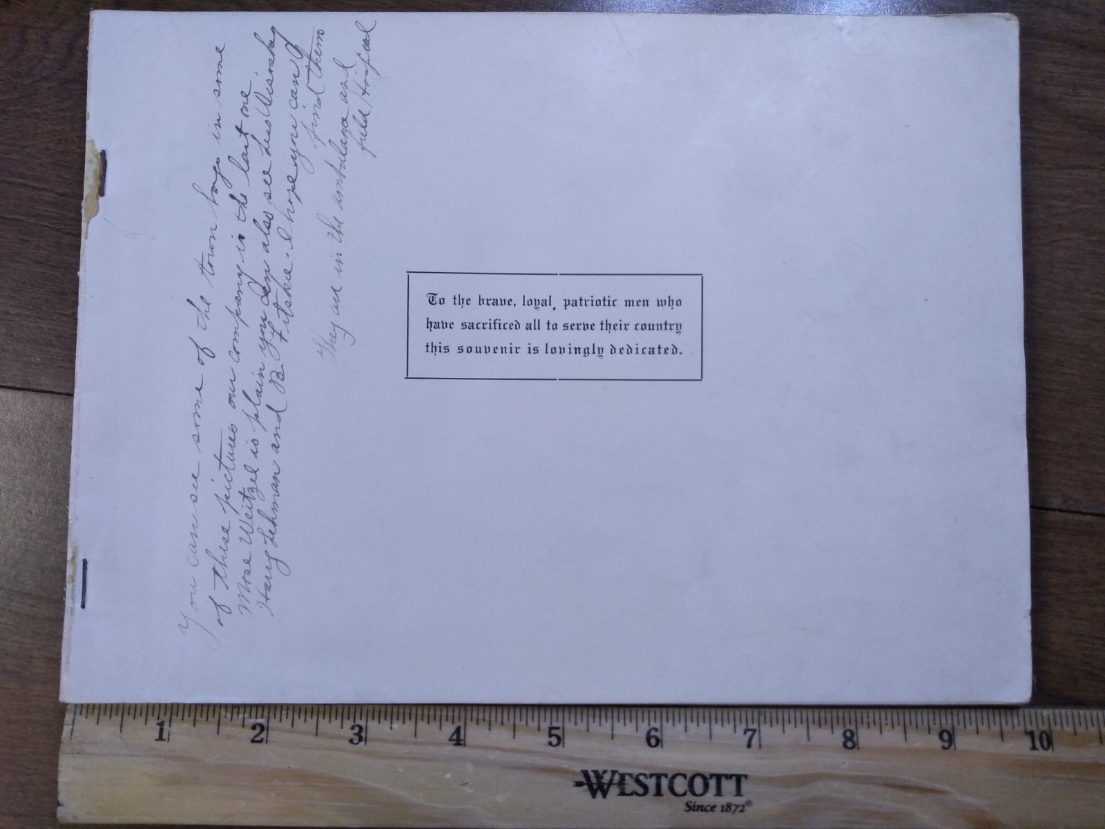 WWI History – motc souvenir medical officers training camp book 1917 (no cover)