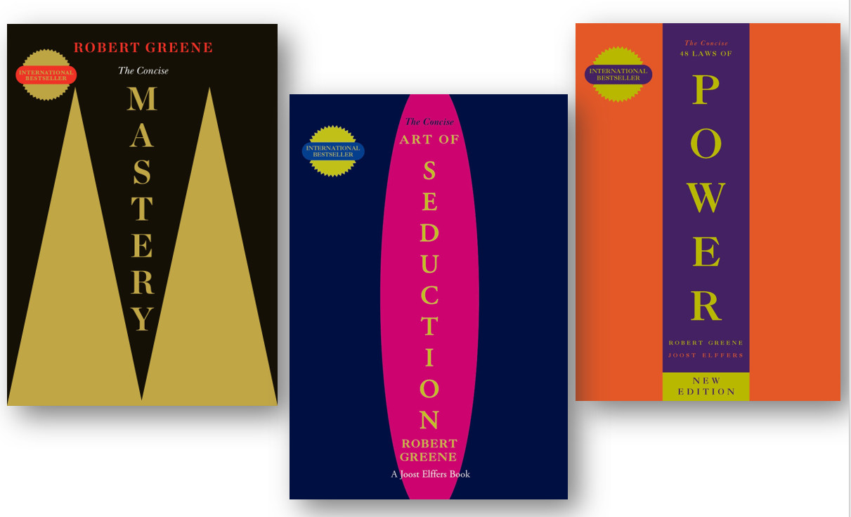 Robert Greene 3 Books Set [[CONCISE] 48 Laws of Power, Mastery, Art Of Seduction