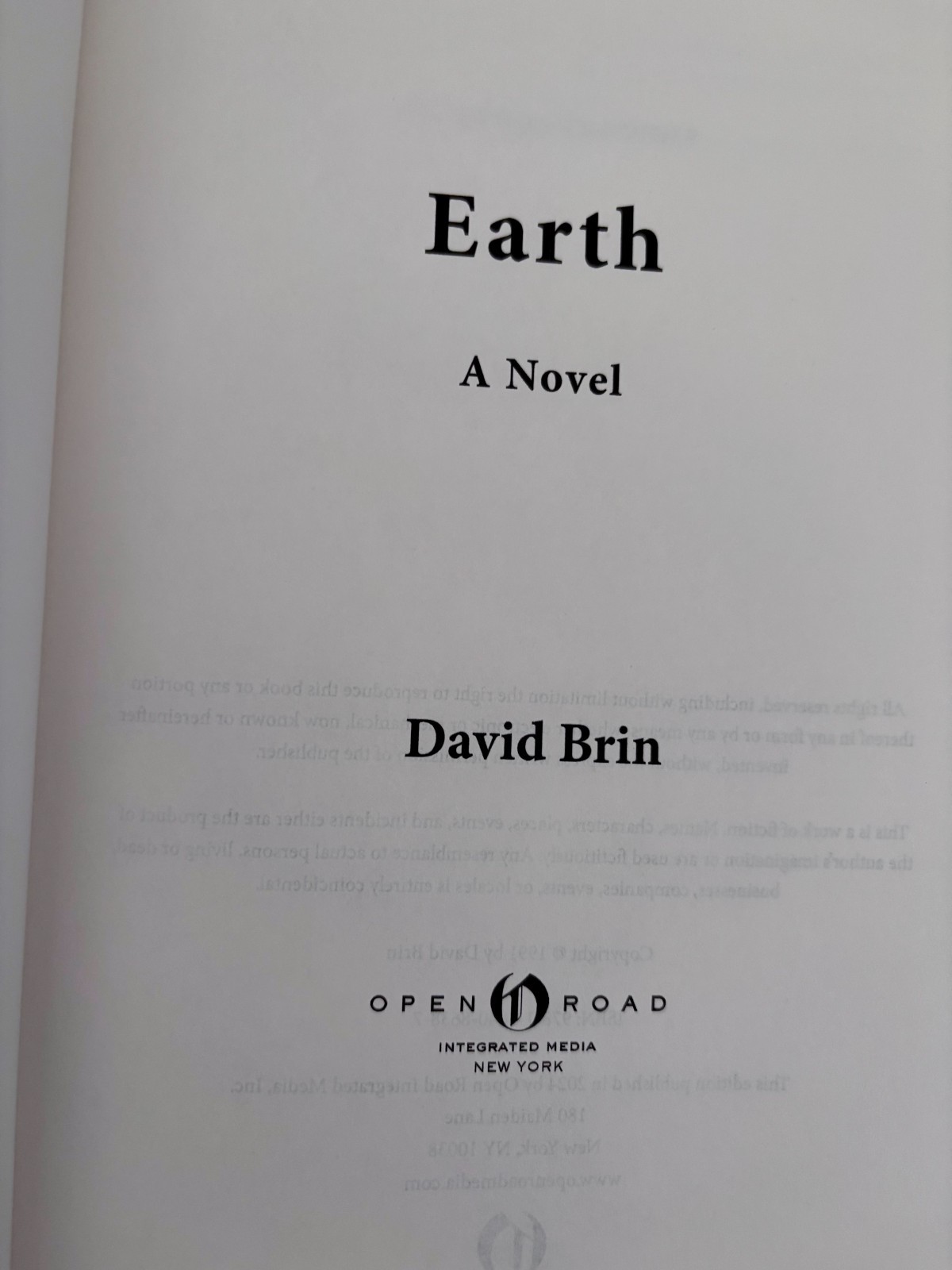 Earth by David Brin – Open Road Media – Large Trade Paperback (9 in) | Brand New