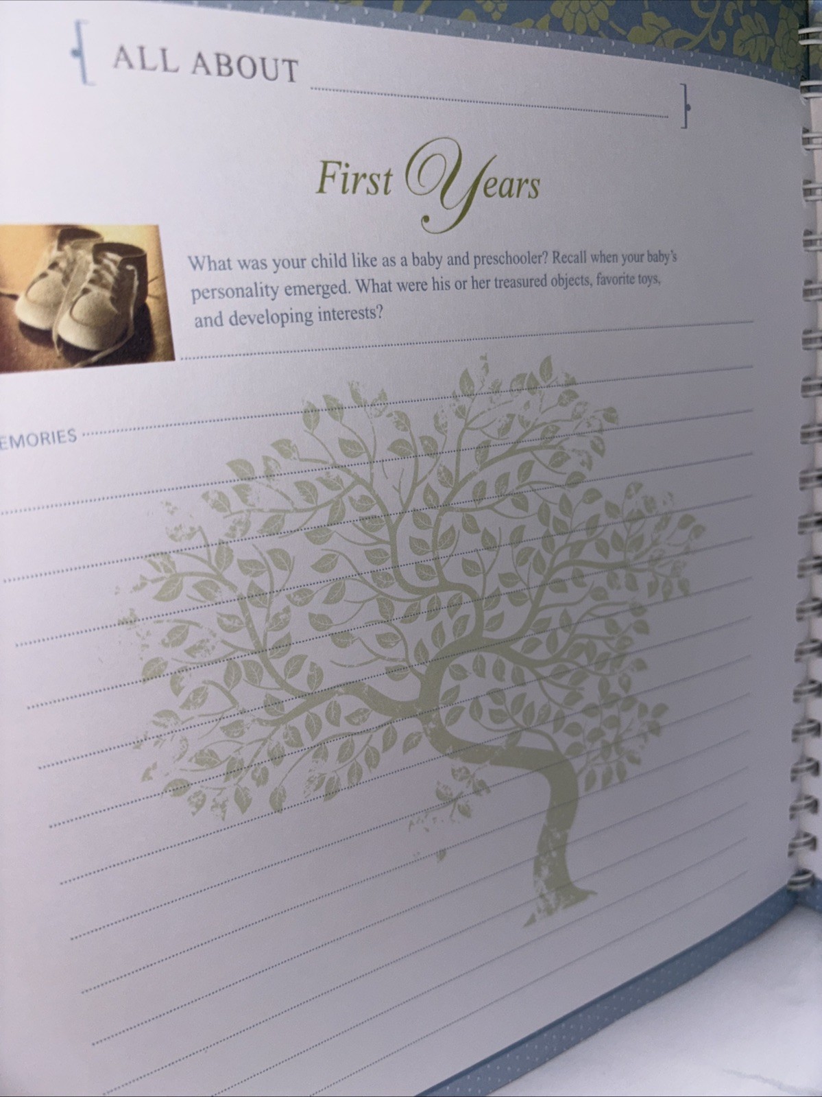 Grandparent’s Book of Shared Memories, Hardback, Keepsake, 10.5×9.75” Unused