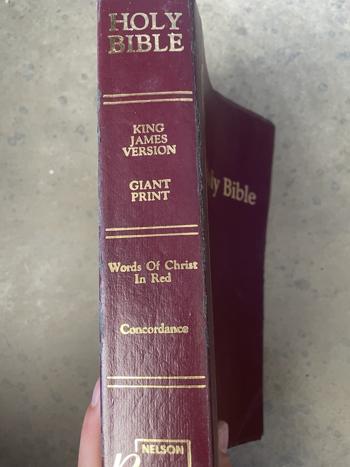 Holy Bible King James Version Giant Print Words Of Christ Nelson Regency