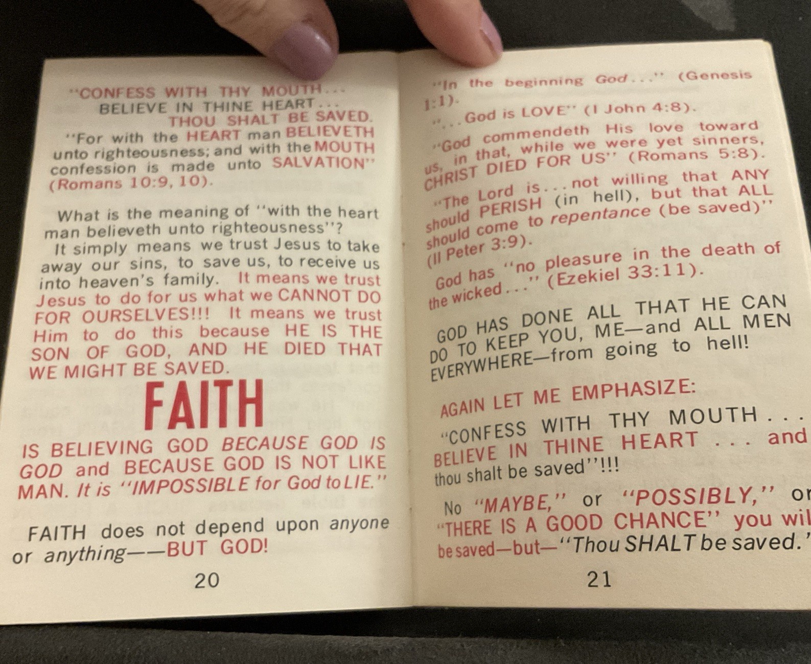 Do Not Read This – If A Vintage Booklet By Oliver B Greene, The Gospel Hour