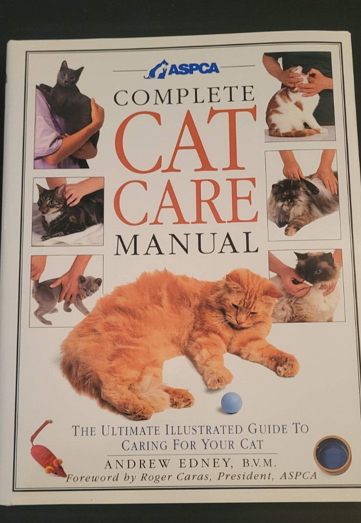 Lot 4 assorted cat care books