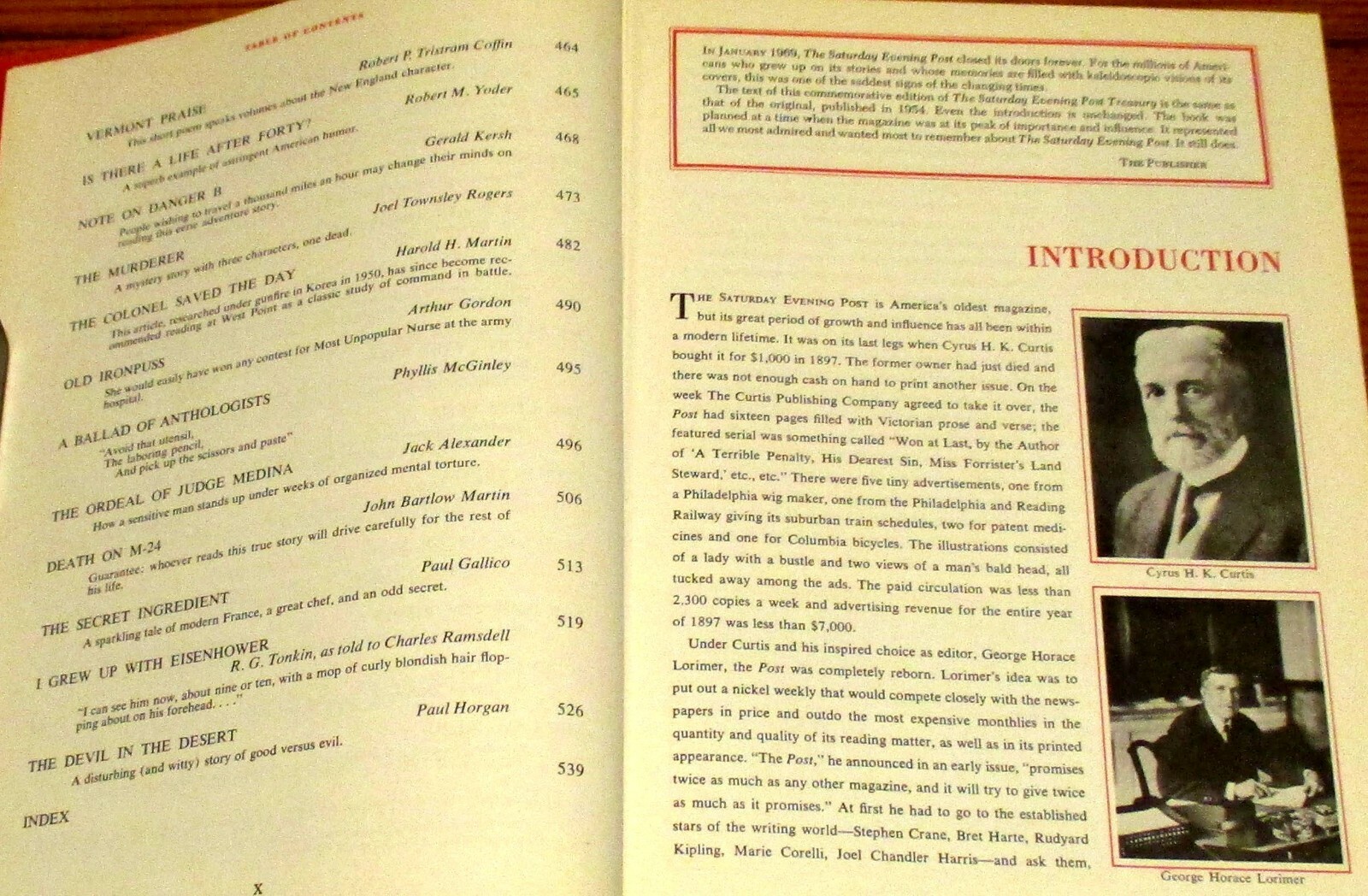 The Saturday Evening Post Treasury 1954 H/C 544 Pages NICE!!!!!!