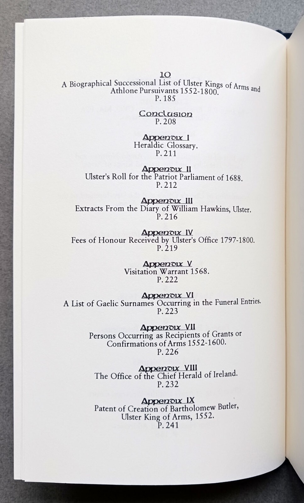 Ulster’s Office 1552-1800 A History Of The Irish Office Of Arms MacCarthy Mor HC