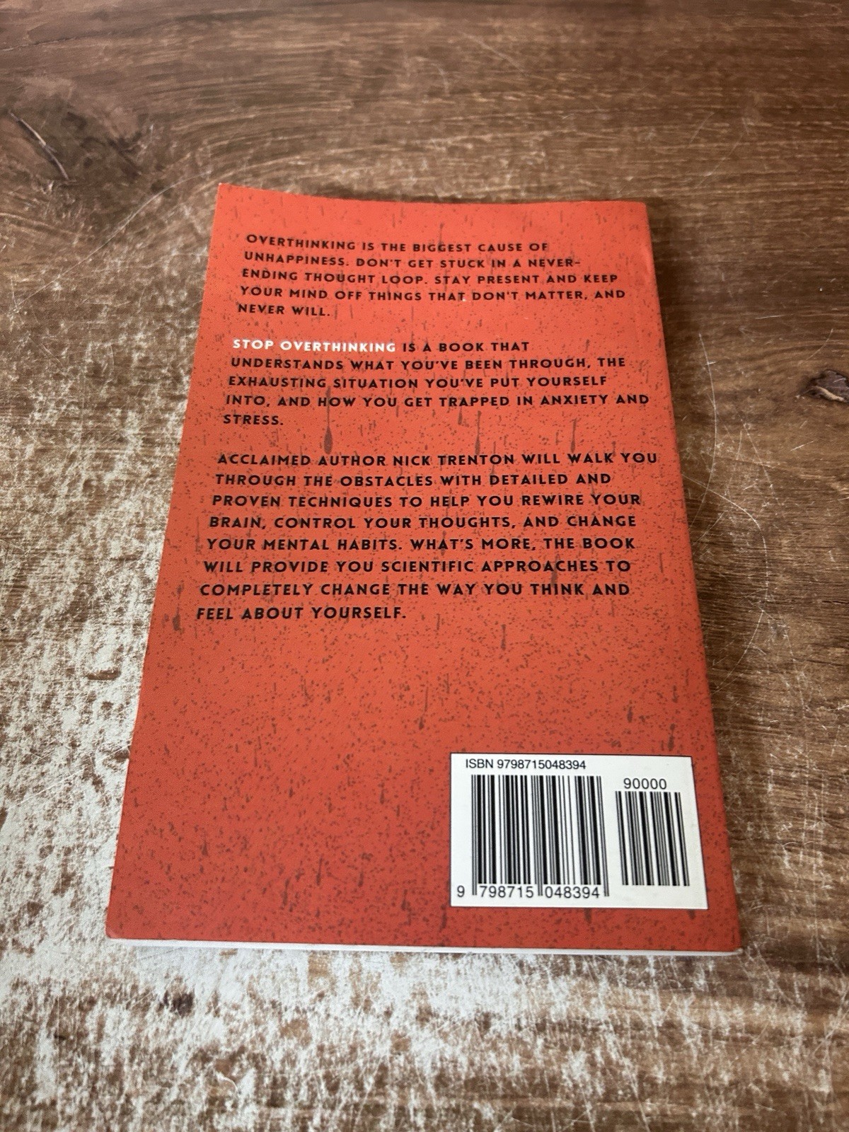 Stop Overthinking By Nick Trenton Paperback