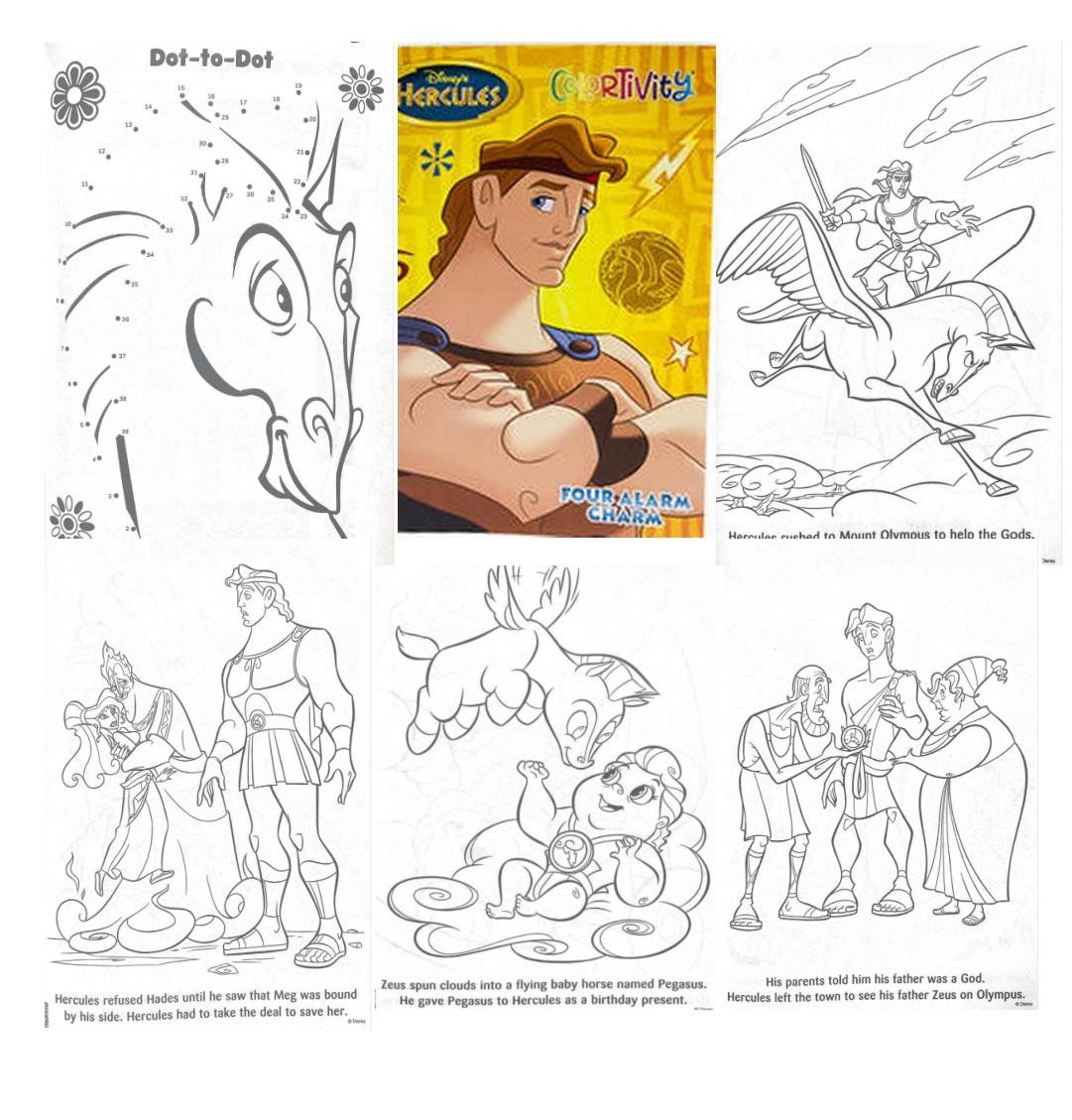 10 Disney Coloring Books Classic Movie Characters Full Size Books 700 Pages
