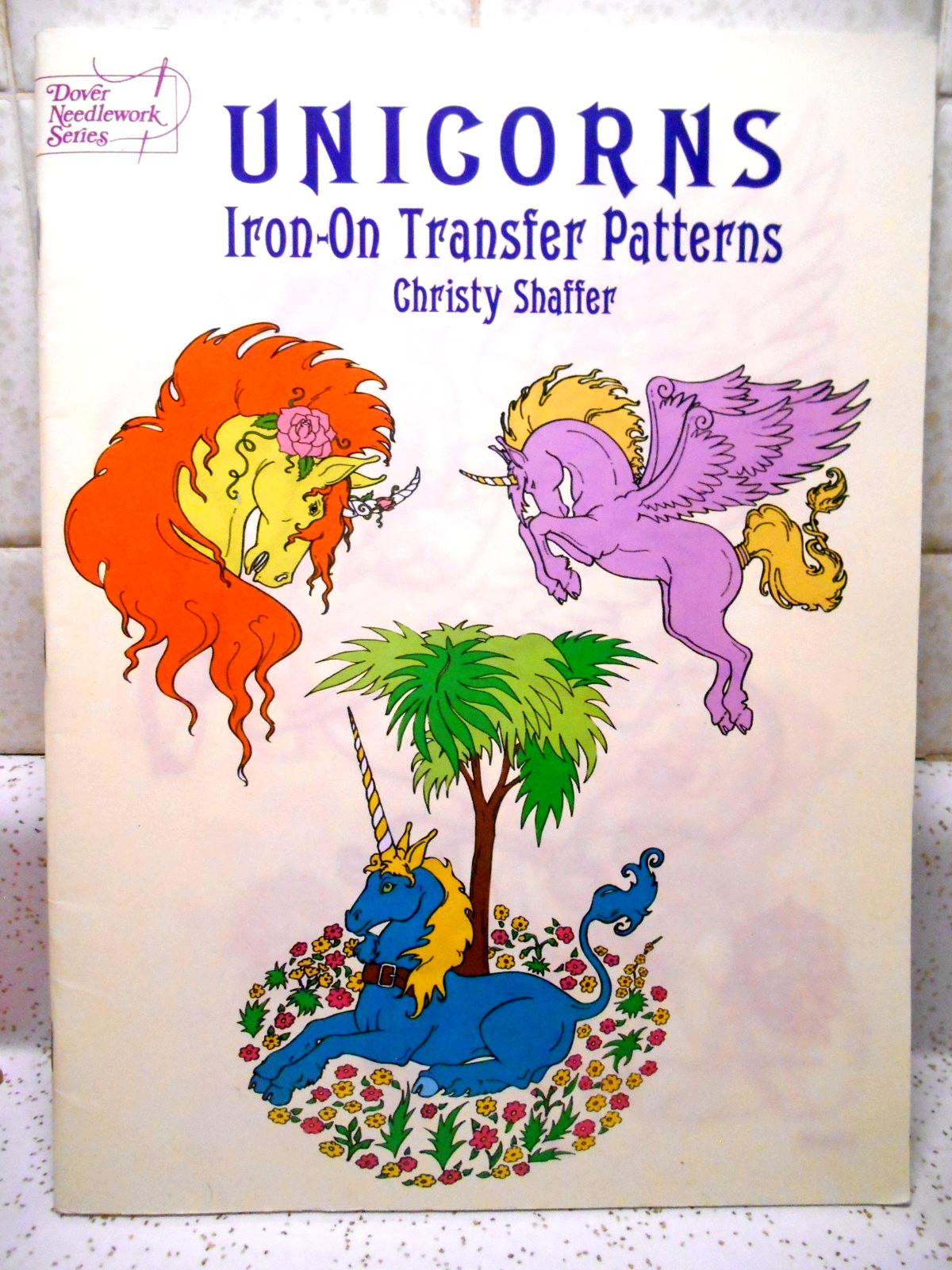 UNICORNS Whimsical Iron-on Transfers for Embroidery Applique by NOBLE OOP