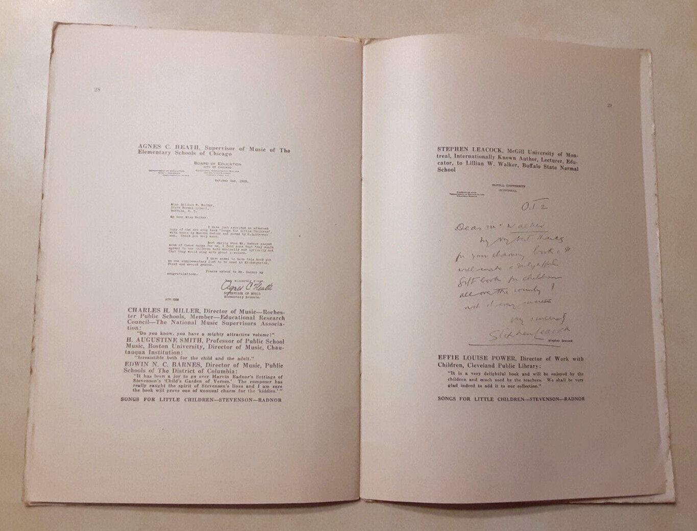 Songs For Little Children Robert Louis Stevenson Antique Vintage Book 1920s 1924